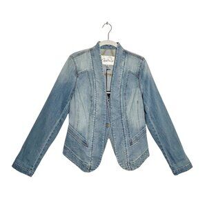 Vintage Carol Anderson CAbi Denim Jacket Cropped Light Wash - Sz S - NWT